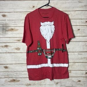 Travis Mathew Women’s Red Holiday Santa Graphic Tee Size M